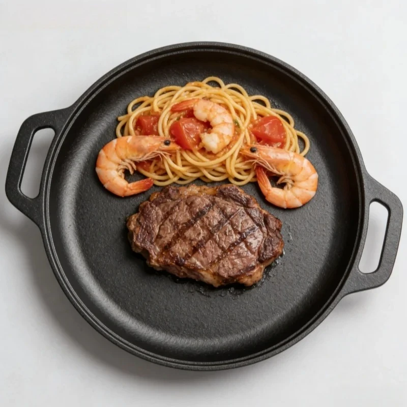 Cast Iron Skillet - 8.7/9.8/11/11.8inch Cast Iron Skillet, Perfect for
