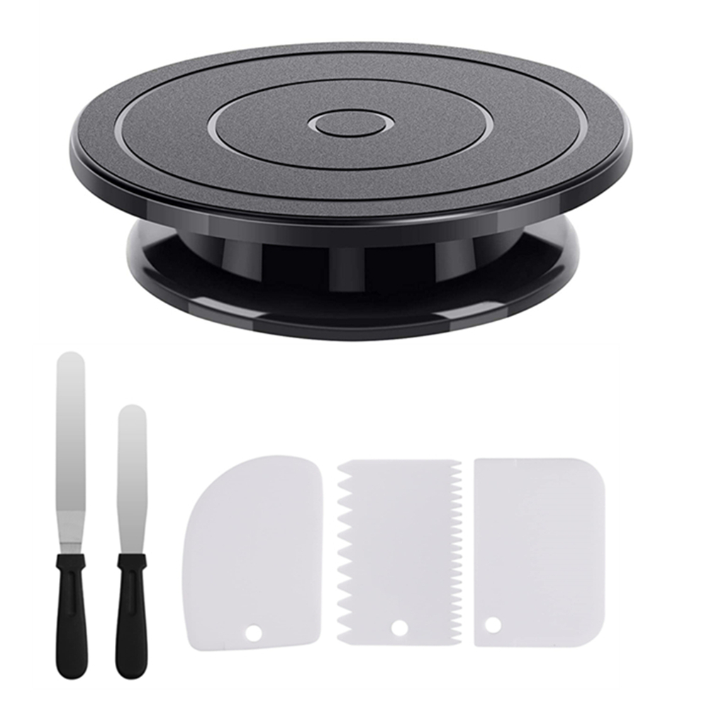 Cake Decorating Turntable - 6pcs Cake Turntable with 2 Frosting