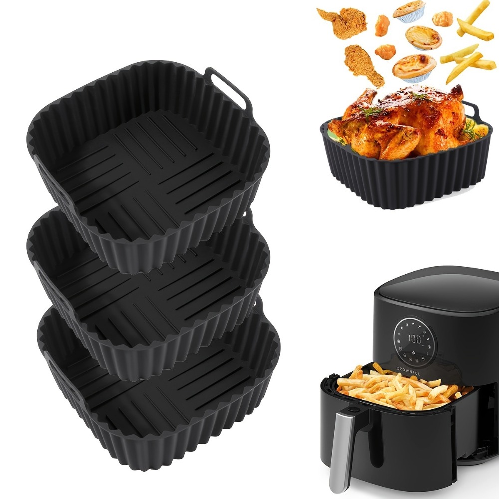 Kitchen Gadgets Air Fryer - Air Fryer Silicone Liners Square Reusable