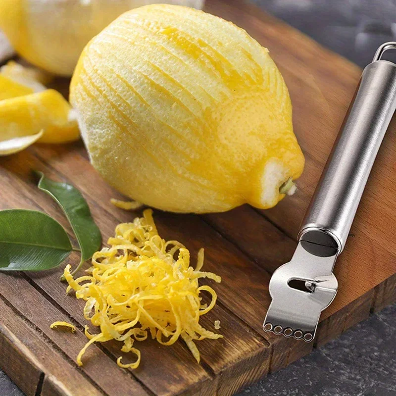 1pc Lemon Zester Grater Stainl - Household Kitchen Gadgets Vegetable Cutter Silk Cutter 评论和价格