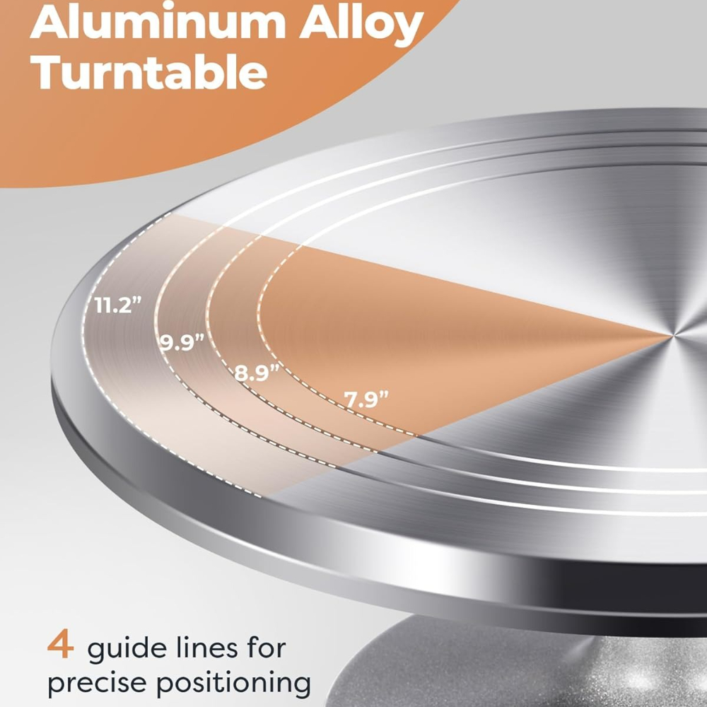 Aluminium Cake Turntable Set w - Cake Decorating Turntable 评论和价格