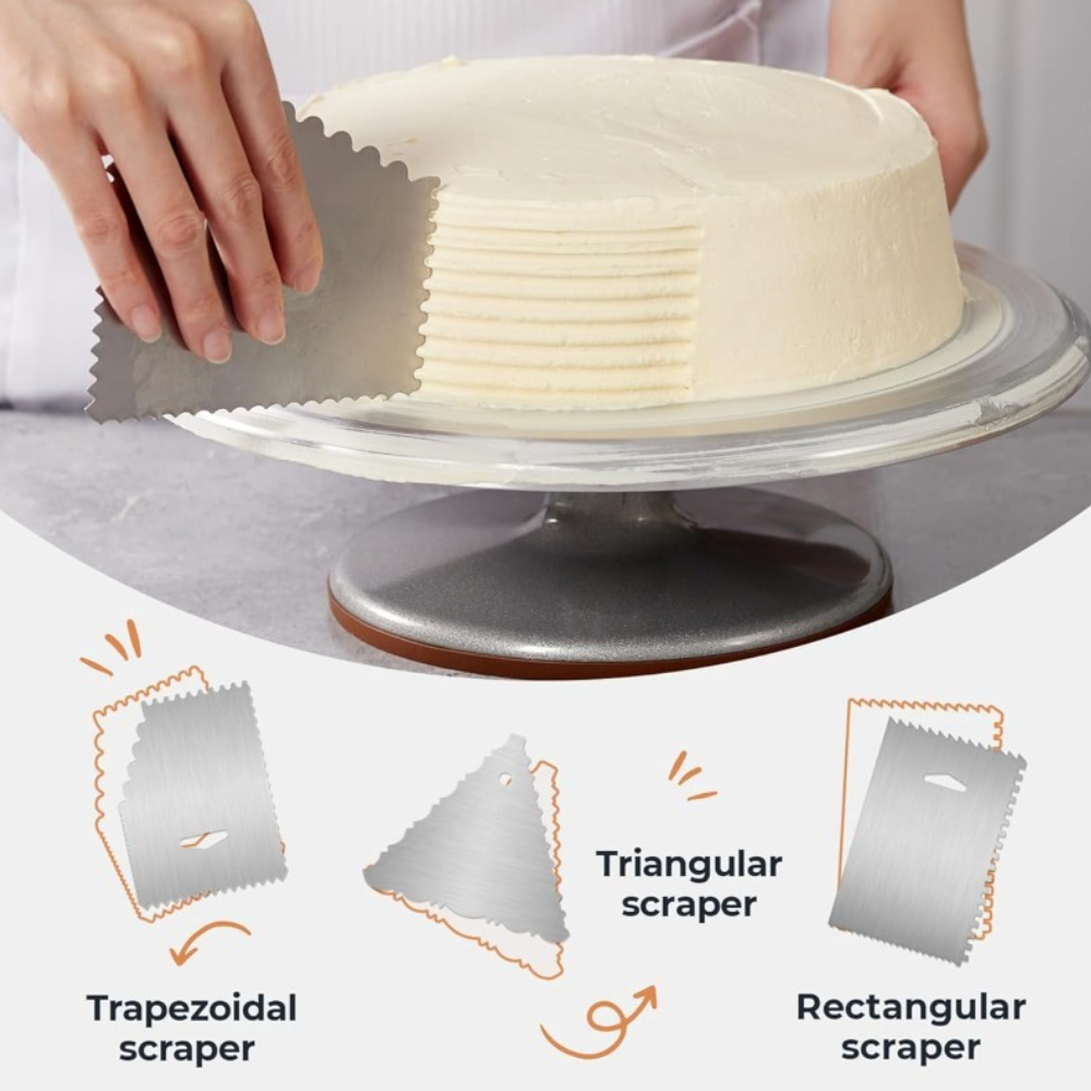 Aluminium Cake Turntable Set w - Cake Decorating Turntable 评论和价格