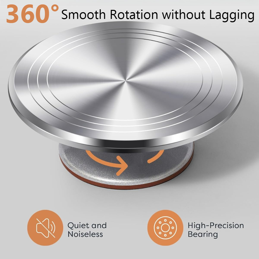 Aluminium Cake Turntable Set w - Cake Decorating Turntable 评论和价格