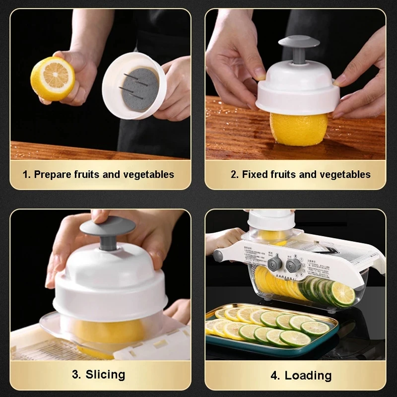 Multifunctional Lemon Slicer V - Household Kitchen Gadgets Vegetable Cutter Silk Cutter 评论和价格