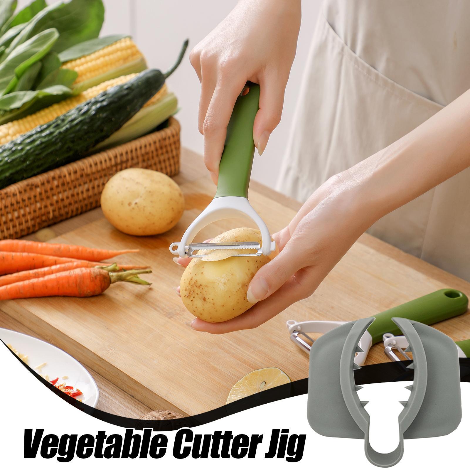 Non Slip Vegetable Cutter Jig  - Household Kitchen Gadgets Vegetable Cutter Silk Cutter 评论和价格