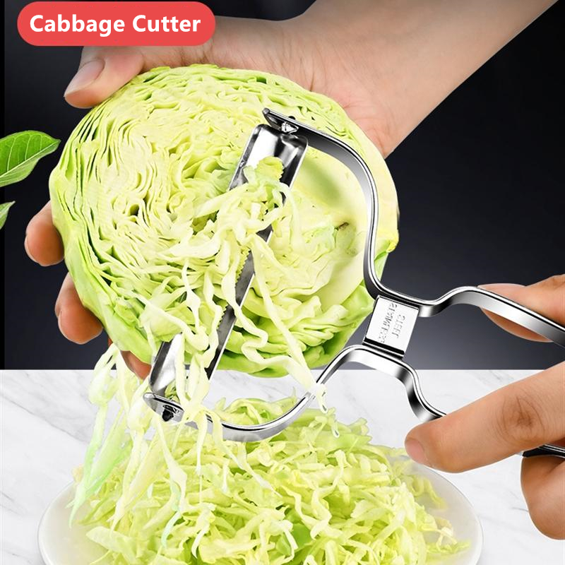 Stainless Steel Cabbage Grater - Household Kitchen Gadgets Vegetable Cutter Silk Cutter 评论和价格