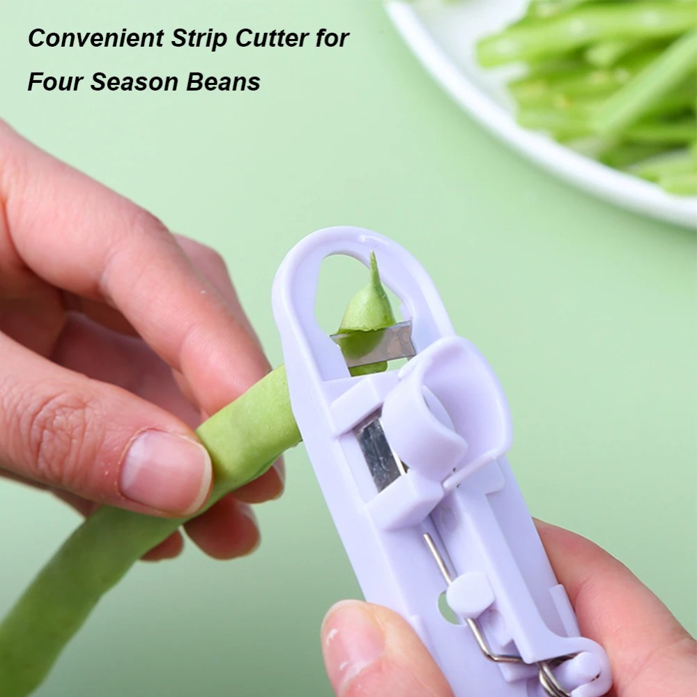 1PC Green Bean Slicer Cutter V - Household Kitchen Gadgets Vegetable Cutter Silk Cutter 评论和价格