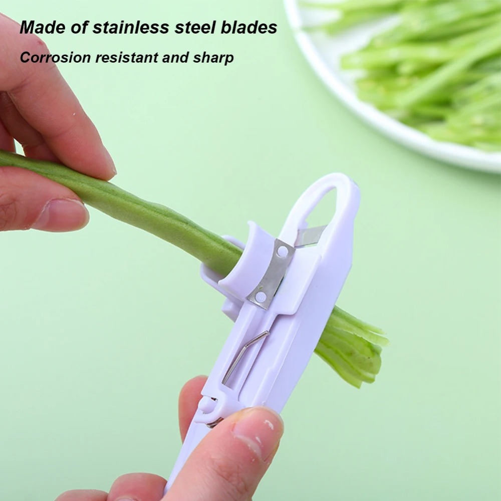 1PC Green Bean Slicer Cutter V - Household Kitchen Gadgets Vegetable Cutter Silk Cutter 评论和价格