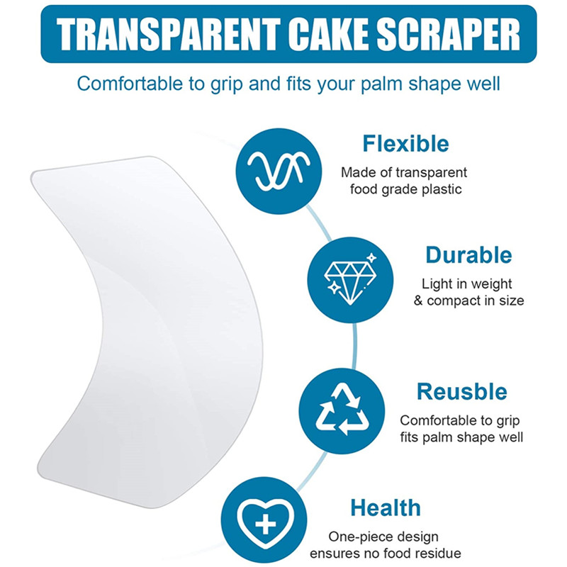 DIY Plastic Cake Soft Scraper  - Cake Decorating Turntable 评论和价格