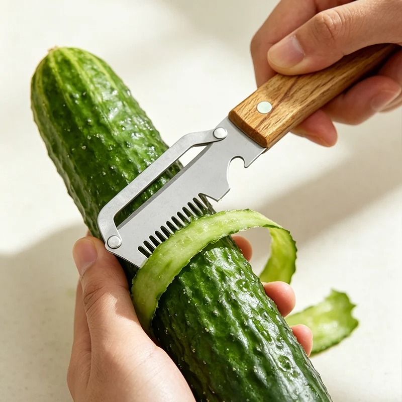 Multi-functional Peeler Stainl - Household Kitchen Gadgets Vegetable Cutter Silk Cutter 评论和价格