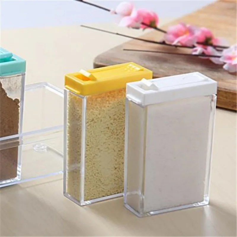 Transparent Seasoning Six Grid - Kitchen Gadgets Storage 评论和价格