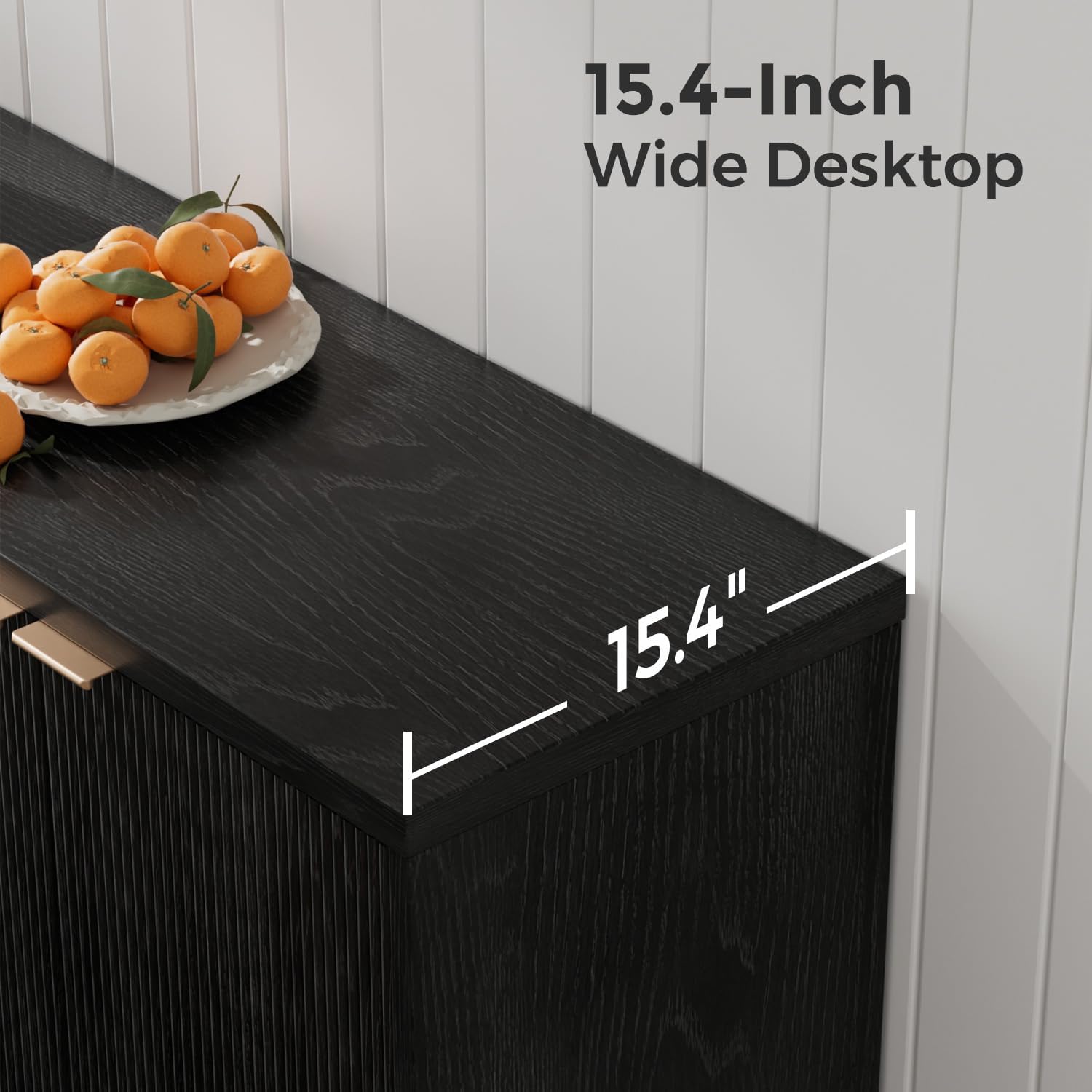 Fluted Buffet Cabinet With Sto - Kitchen Gadgets Storage 评论和价格