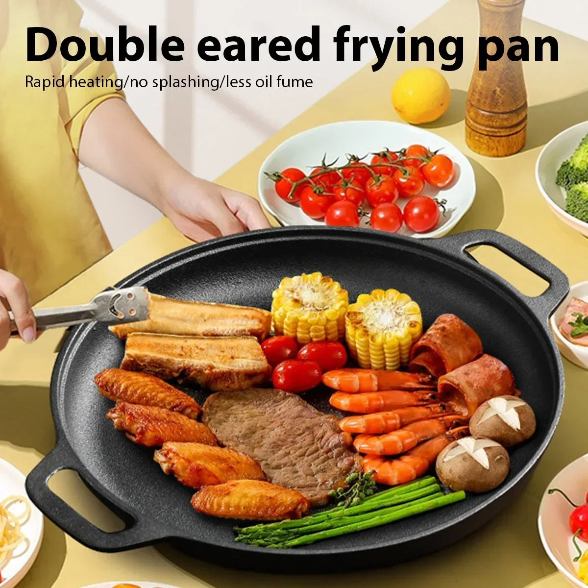 8.7/9.8/11/11.8inch Cast Iron  - Cast Iron Skillet 评论和价格