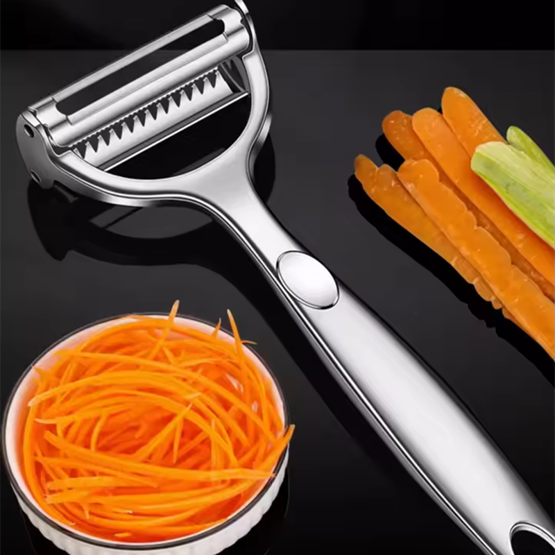 2in1 Stainless Steel Vegetable - Household Kitchen Gadgets Vegetable Cutter Silk Cutter 评论和价格