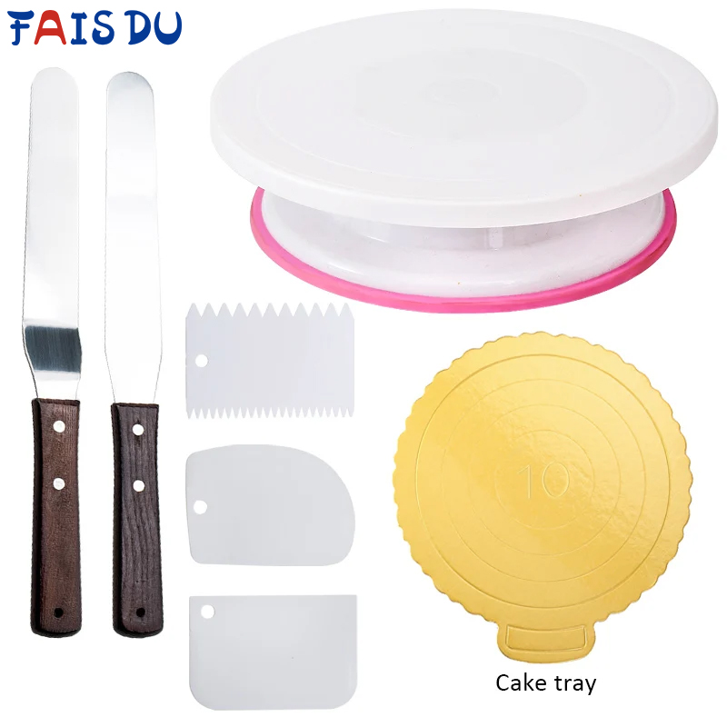 FAIS DU 6Pcs/Set Plastic Cake  - Cake Decorating Turntable 评论和价格