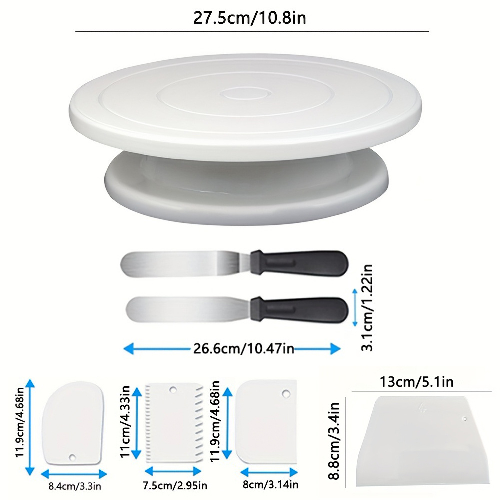 7pcs Cake Decorating Kit with  - Cake Decorating Turntable 评论和价格