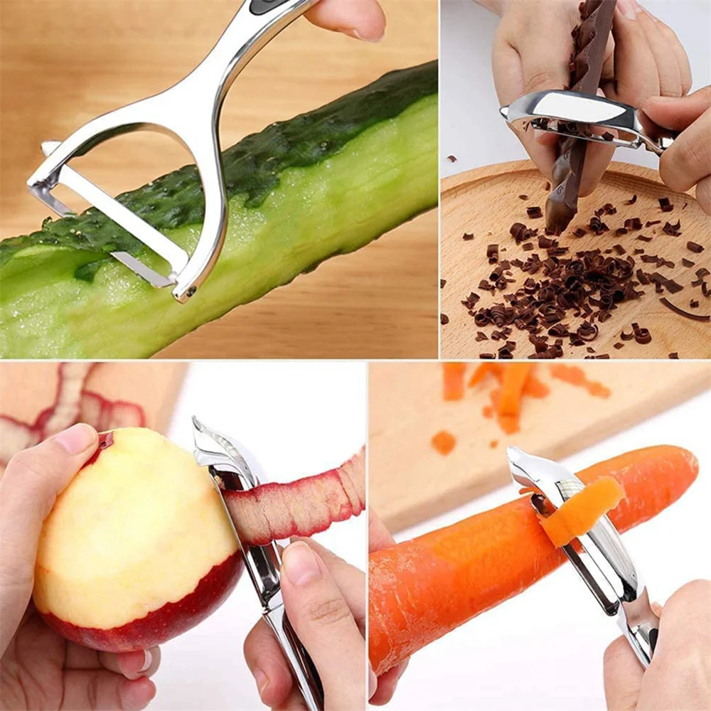 Stainless Steel Vegetable Peel - Household Kitchen Gadgets Vegetable Cutter Silk Cutter 评论和价格