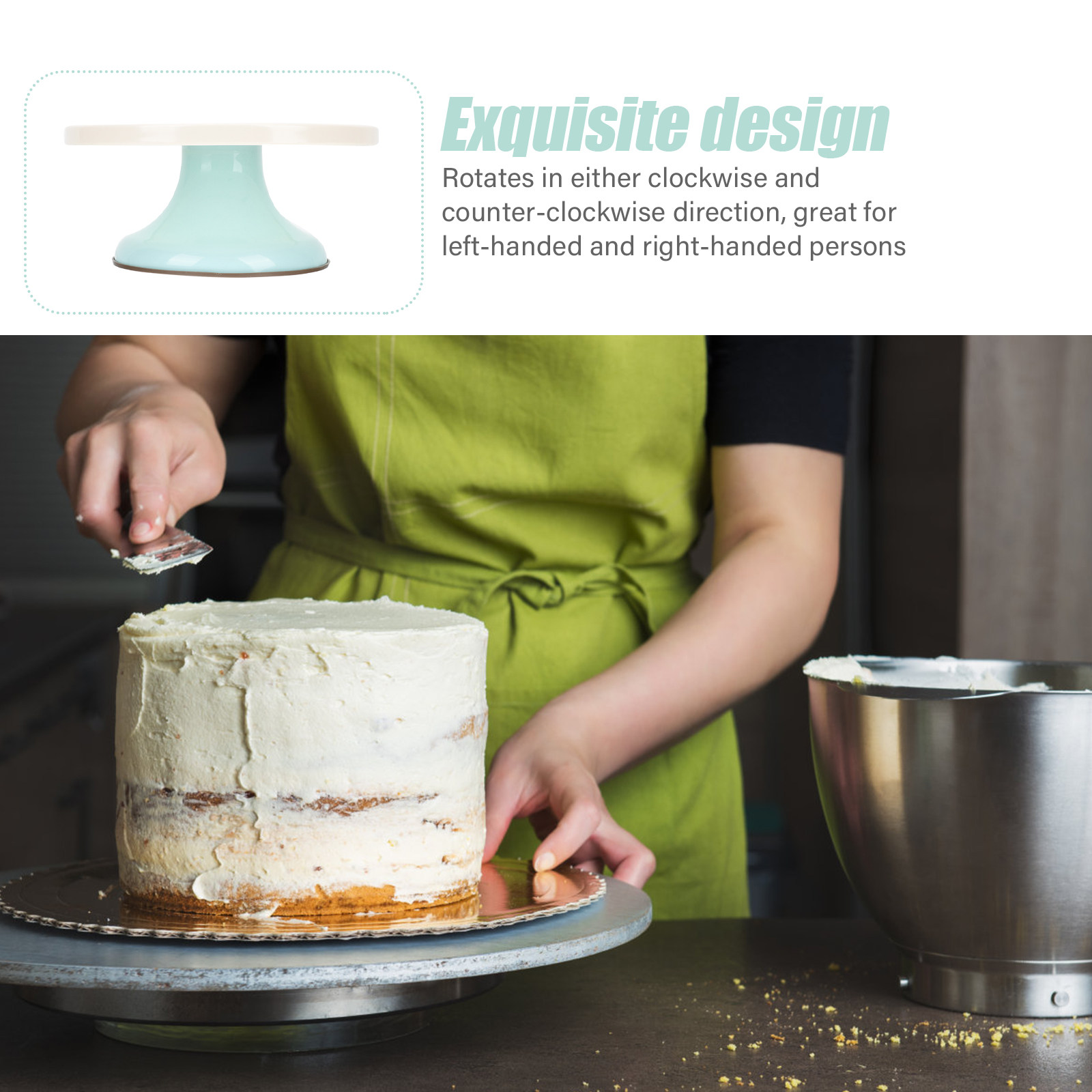 Smooth Rotating Cake Turntable - Cake Decorating Turntable 评论和价格