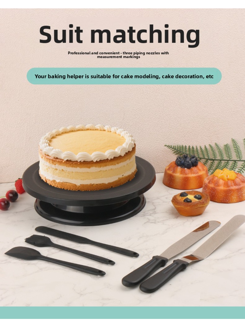Plastic Revolving Cake Turntab - Cake Decorating Turntable 评论和价格