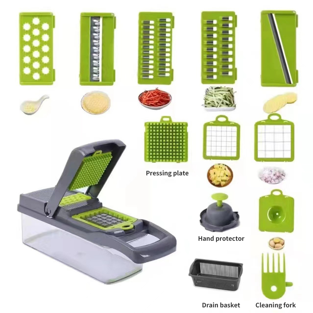 12/16pcs Vegetable Cutter Mult - Household Kitchen Gadgets Vegetable Cutter Silk Cutter 评论和价格