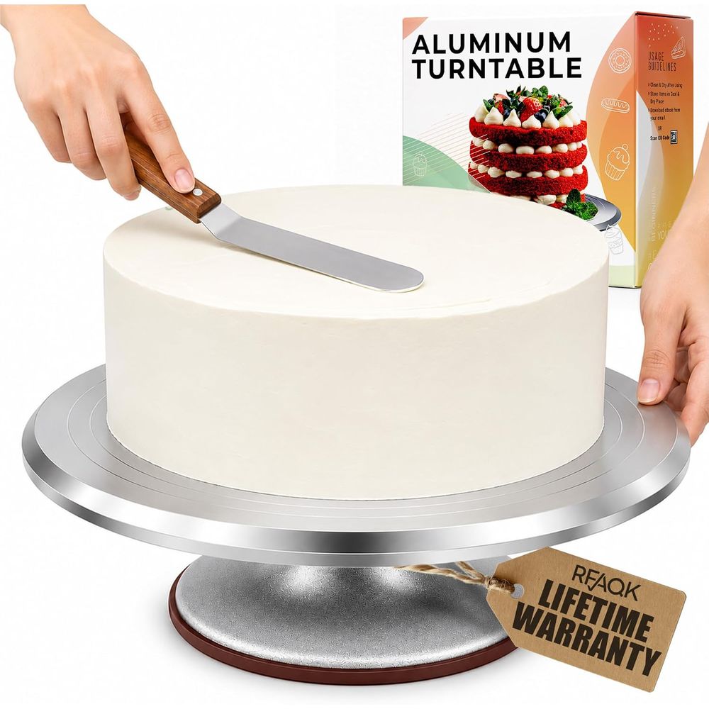 12 Inch Alloy Revolving Cake S - Cake Decorating Turntable 评论和价格