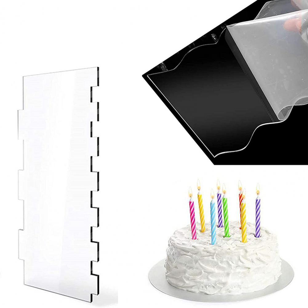 Cake Comb Set 4pcs Acrylic Cak - Cake Decorating Turntable 评论和价格