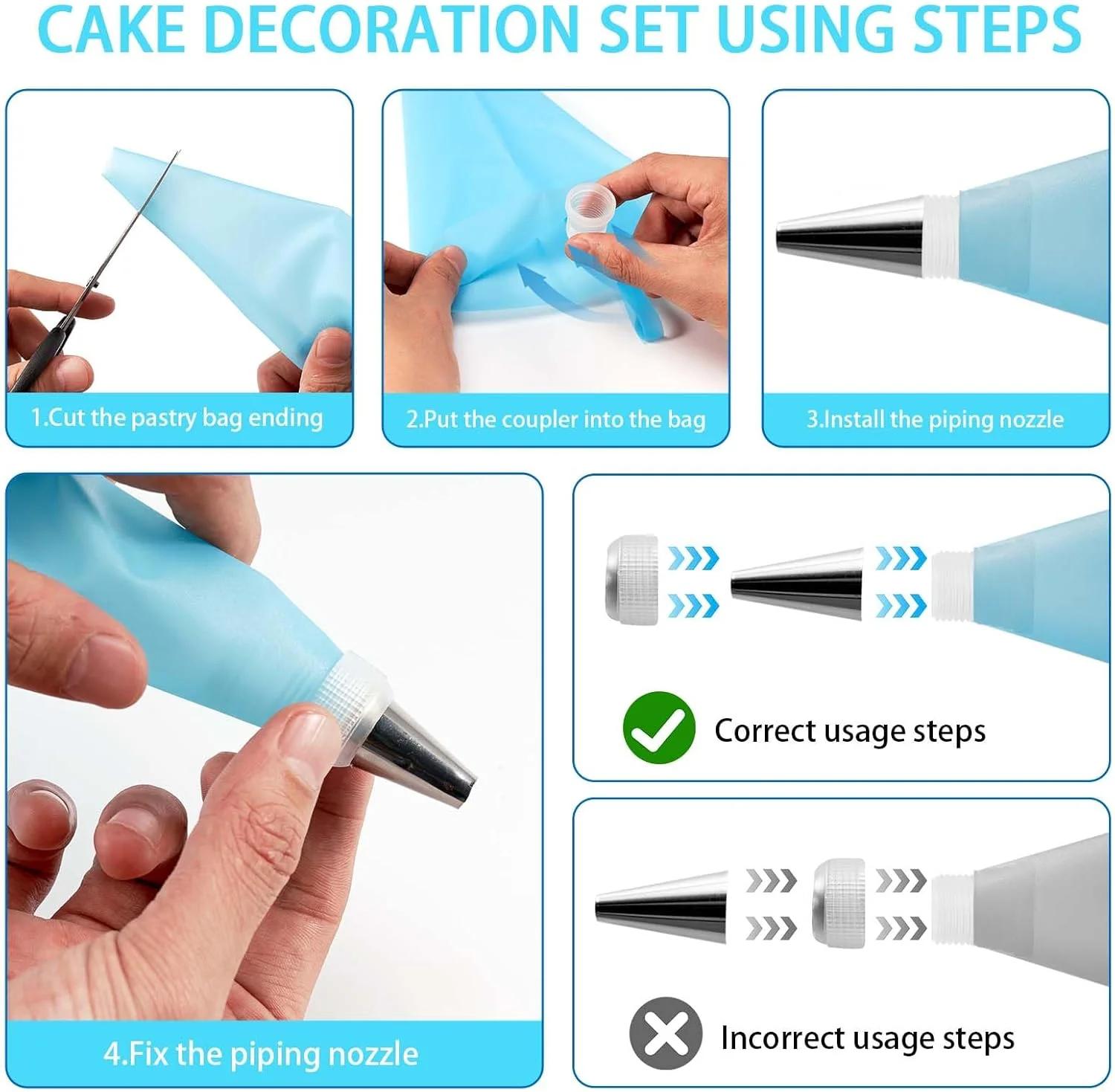 Cake decoration set with 205-p - Cake Decorating Turntable 评论和价格