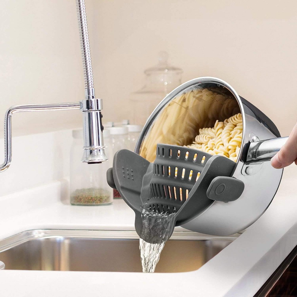 Clip-On Silicone Pasta Straine - Kitchen Gadgets Images 评论和价格