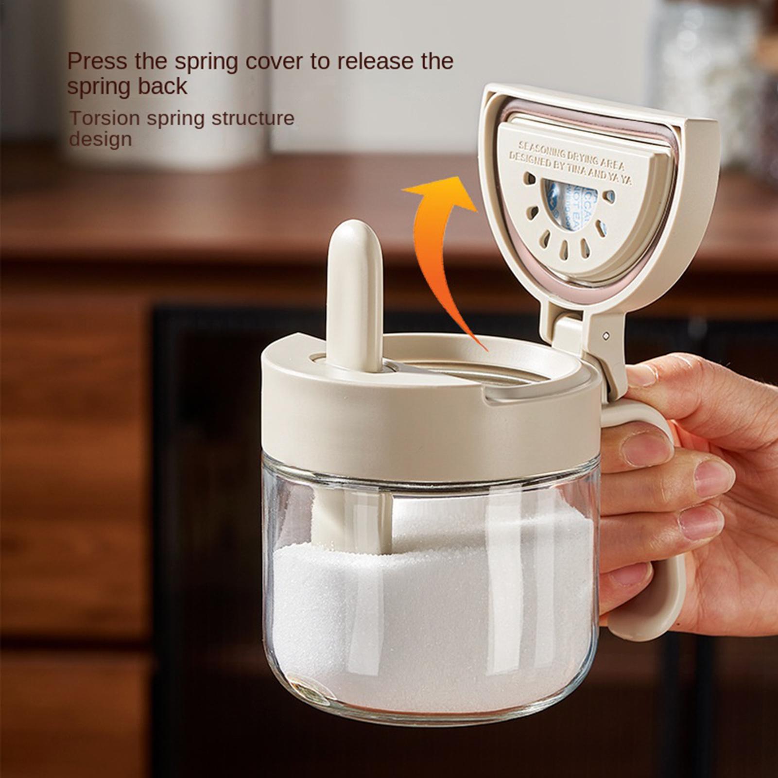 Seasoning Jar Leak-Proof Salt  - Kitchen Gadgets Storage 评论和价格