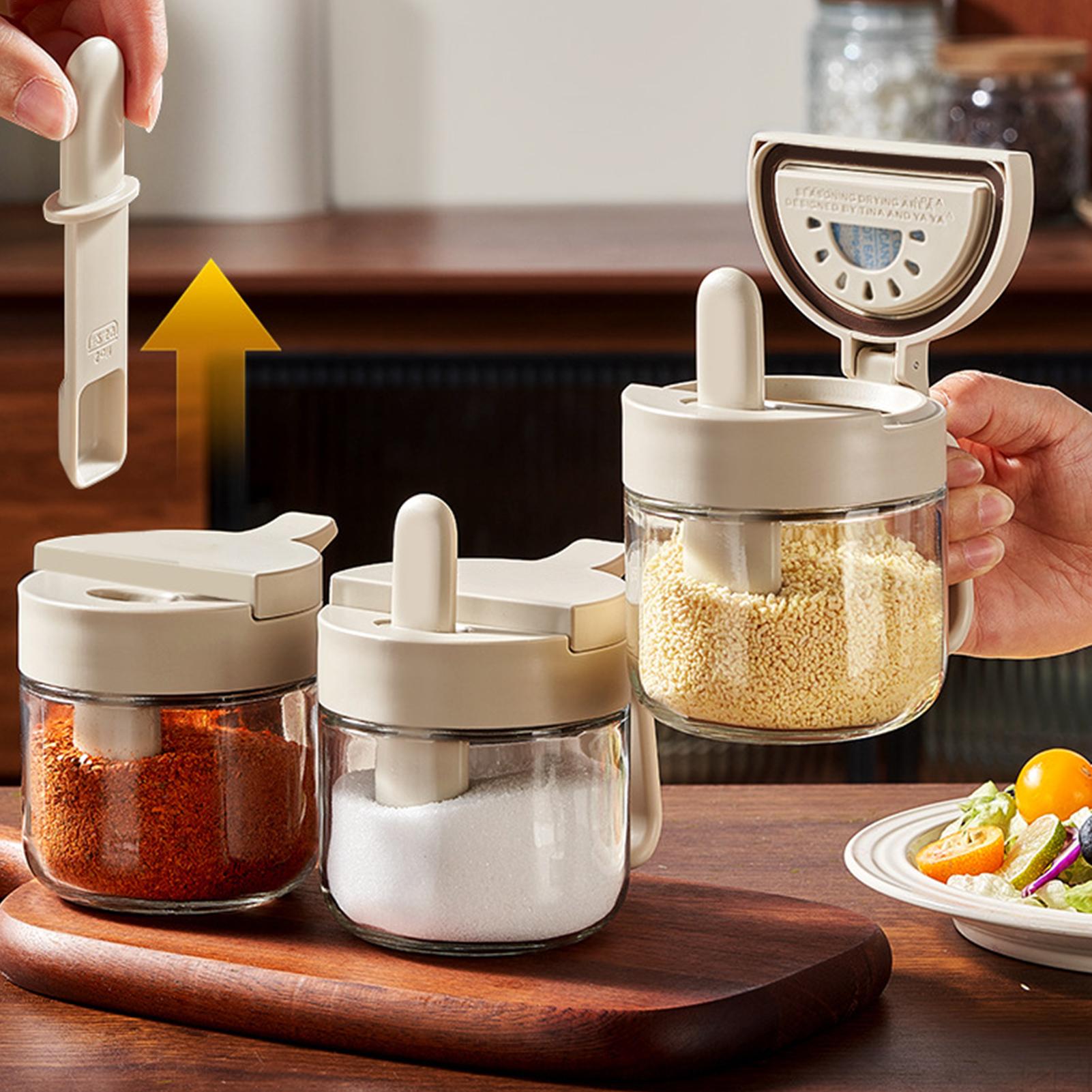 Seasoning Jar Leak-Proof Salt  - Kitchen Gadgets Storage 评论和价格