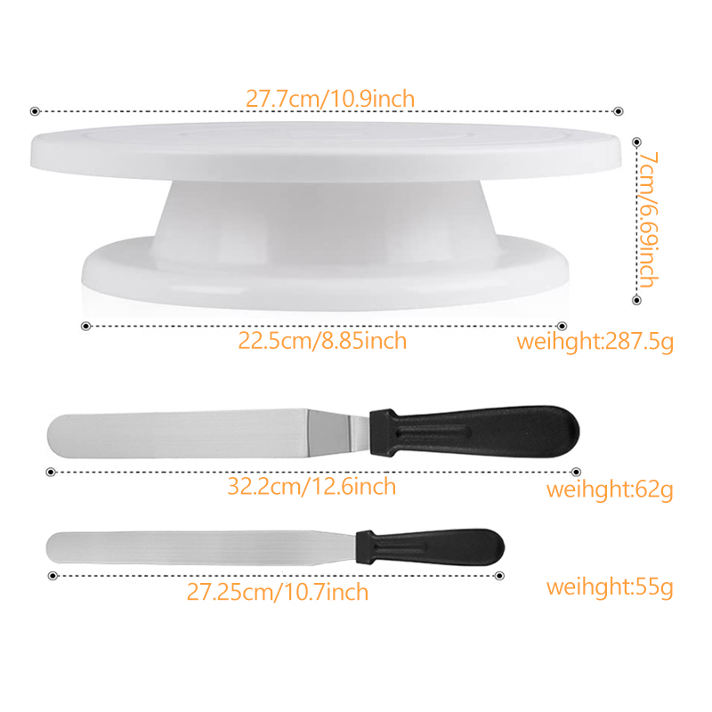 6Pcs/Set Cake Decorating Tools - Cake Decorating Turntable 评论和价格