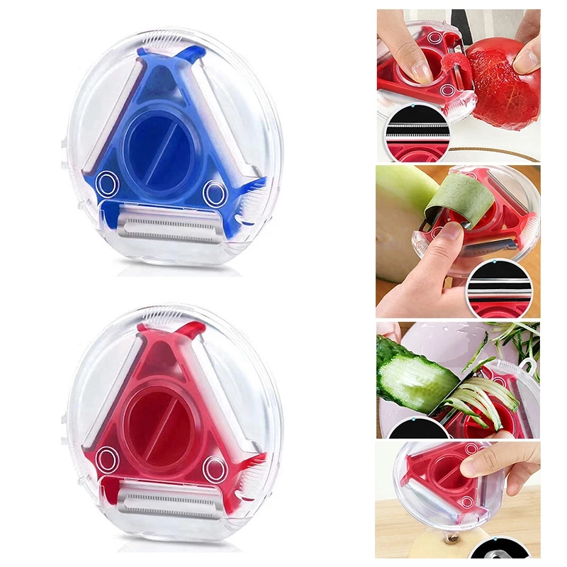 1/3PCS 3in1 Magic Trio Peeler  - Household Kitchen Gadgets Vegetable Cutter Silk Cutter 评论和价格