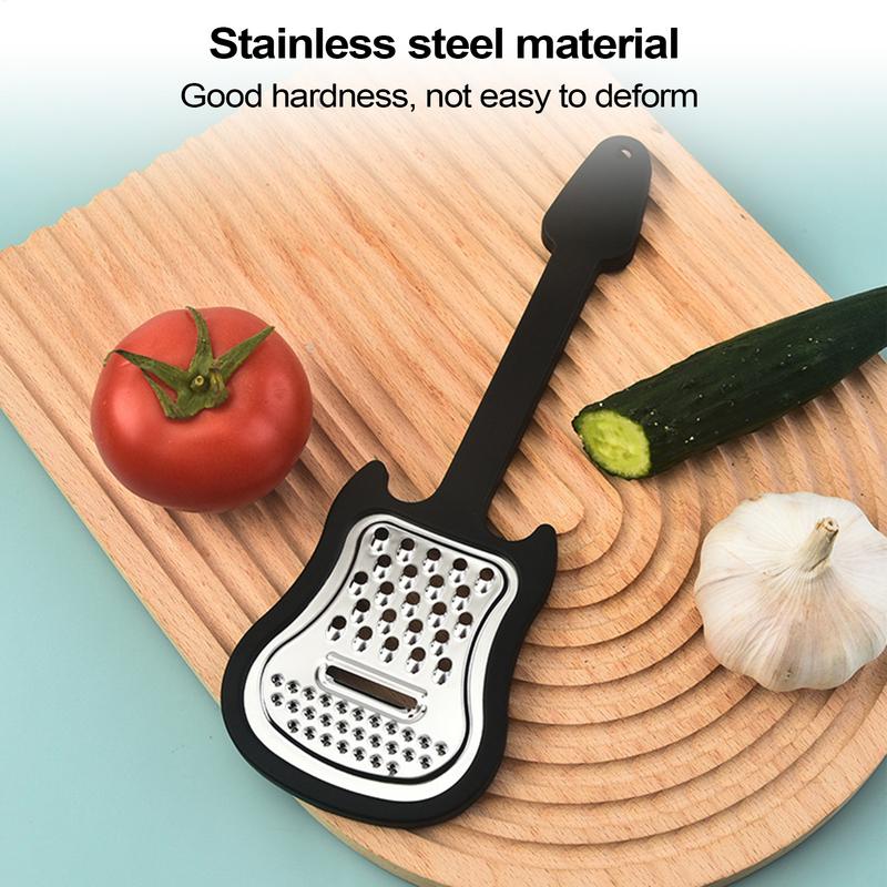 Guitar Shape Cheese Grater Mul - Household Kitchen Gadgets Vegetable Cutter Silk Cutter 评论和价格