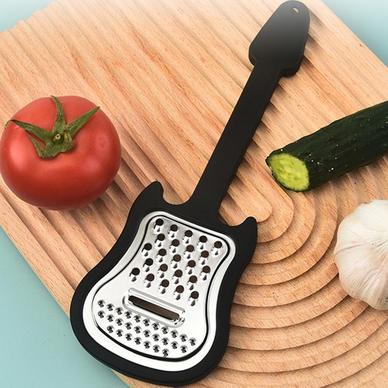 Guitar Shape Cheese Grater Mul - Household Kitchen Gadgets Vegetable Cutter Silk Cutter 评论和价格