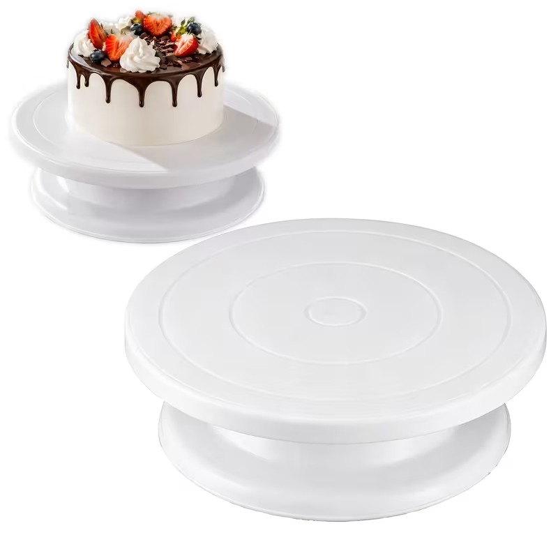 A cake turntable or rotating c - Cake Decorating Turntable 评论和价格